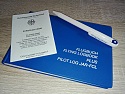 Flugbuch mit Kugelschreiber und Lizenz